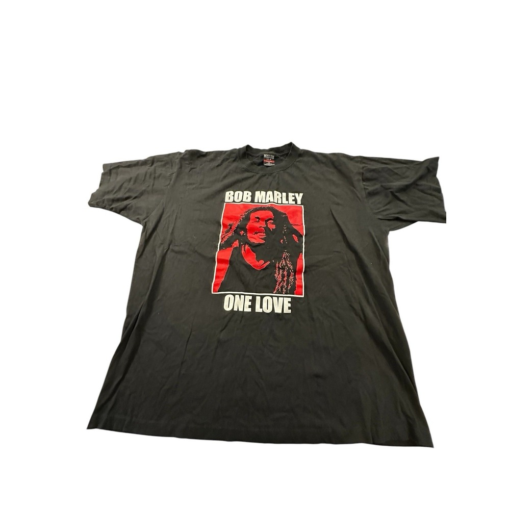 RARE Vintage Hoss Tee Bob Marley Legend One Love T-Shirt‎ - Men's 2XL Black EUC